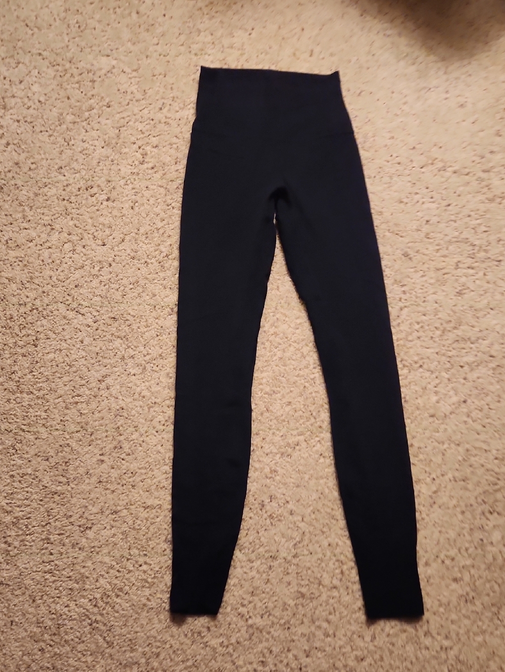 Lululemon Women's Navy Blue High-Waist Leggings, Size 2